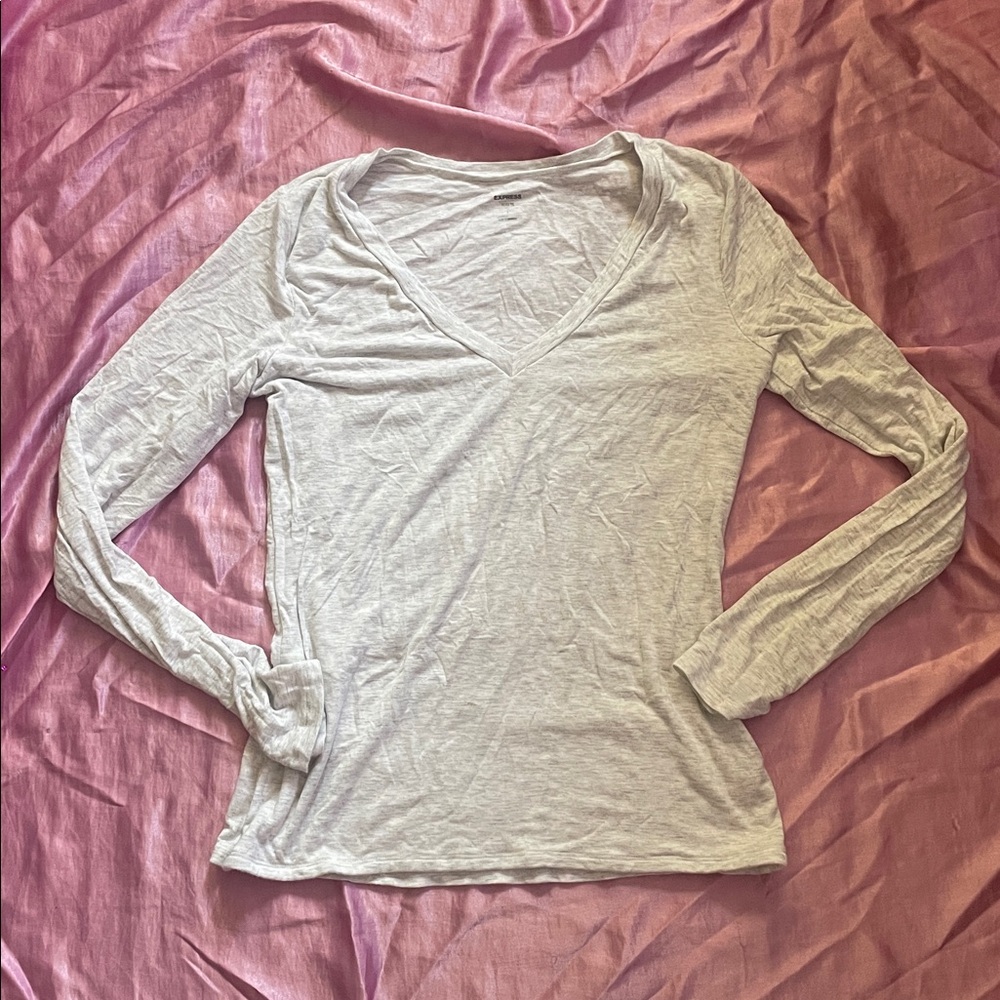 Express Gray Top 🩶